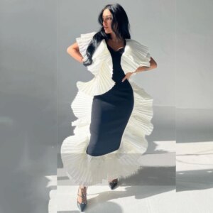 Customized Jersey Ruched Quinceanera A-line O-Neck Bespoke Occasion Gown Midi es Saudi Arabia
