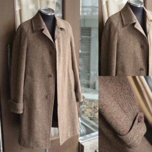 Winter Woolen Tweed Coat For Men Single Breasted Khaki Formal Casual Outwear Thick Trench Coat Plus Size Customized Warm Jacket