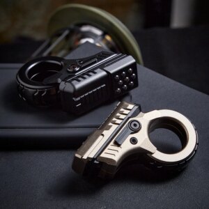 EDC Titanium Alloy Metal Mechanical Ratchet Magnetic Push Card Trendy Finger Toy Multifunctional Innovative Decompression Toy