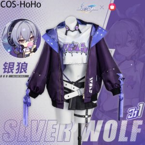 COS-HoHo Honkai: Star Rail Silver Wolf Game Suit Sexy Lovely Uniform Cosplay Costume Halloween Party Role Play Outfit Women