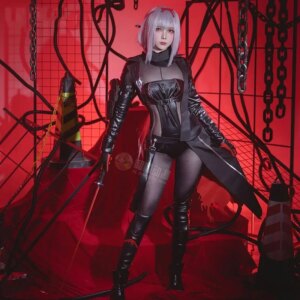 Game Nikke The Goddess of Victory Scarlet Black Shadow Cosplay Costume 13pcs/set Woman Black Cosplay Costume Sexy Uniform