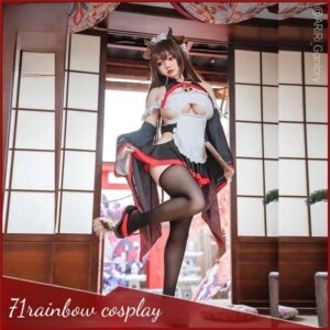 Azur Lane IJN Kashino Maid Cosplay Costume Game Skin Woman Halloween Roleplay Clothes Dress Sexy Costumes Cosplay