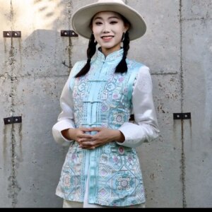 Mongolian Chinese Elements Vest Women’s National Style Embroidery Fashion New Delivery Waistcoat