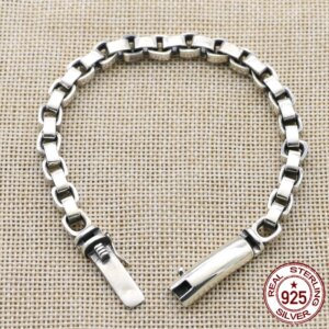 S925 sterling silver bracelet with stylish and personalized bamboo joints High end and niche design handmade jewelry