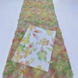 African Lace Fabric 5 Yards Embroiderd Nigerian Lace Fabric 2025 High Quality Laces Groom Tulle French Lace For Drees