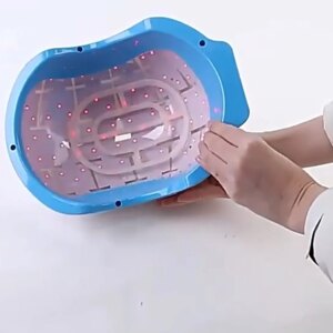 650nm 80-LED Hair Growth Helmet: Patented LLLT Technology to Extend Anagen Phase & Stop Hair Miniaturization!