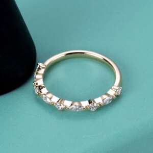 14K Yellow Gold Lab Grown Diamond Engagement Wedding Ring CVD HPHT Lab diamond luxury designer jewelry