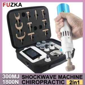 300mj Shockwave Therapy Machine 2in1 Electric Chiropractic Tool Physiotherapy Shock Waves Equipment Body Back Pain Relief