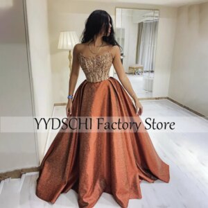 Customized Luxury Evening Dresses Embroidery 2024 White Strapless Beading Party Dress Sexy Formal For Women vestidos de noche