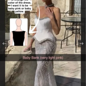 Customized formal dress 1