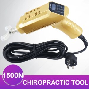 2024 New Electric Correction Gun Spinal Adjustable Instrument Impulse Spine Cervical Massager 1500N Chiropractic Adjusting Tools