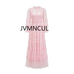 Party Essential! Stock Wholesale Sequin Long Sleeve Evening Dress for Women – Elegant and Chic Daily Dress for Birthday Party