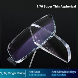 BCLEAR 1.76 Aspherical Lenses High Index Super Thin Optical Prescription Lenses Myopia Glasses HMC EMI Anti-UV Single Vision