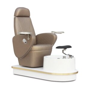 Gold luxur Modern Cheap beutyNail Salon Furniture Reclining Swivel Pipeless Whirlpool Foot Spa Pink Massage Pedicure Chair