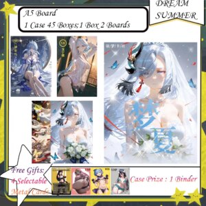 DREAM SUMMER A5 Board New Goddess Story Cards A5 Boards Get Full Set Anime Goddess Character Albedo Nezuko Rem Nami Power Zero 2