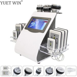 6 In 1 40K Ultrasonic Cavitation Vacuum Radio Frequency Machine Lifting Body Slimming Massage Weight Loss Beauty Device
