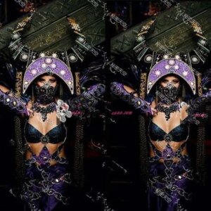 Bar GOGO costume horn costume DS theme party costume