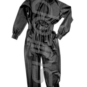 Men’s Latex catsuit with glued hat for men open cortch front