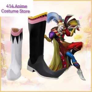 Final Fantasy VI FF6 Kefka Palazzo Cosplay Boots shoes Halloween Accessorie Customized