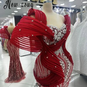 2024 Burgundy Luxury Evening Dress Women Engagement Wedding Dress Ruched Mermaid Vestidos De Fiesta Graduación Customized