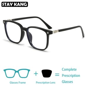 Women’s Prescription Eyeglass Frames Dioptric Glasses Men Myopia Eyeglasses Optical Lenses With Custom Recipe Sunglasses Man