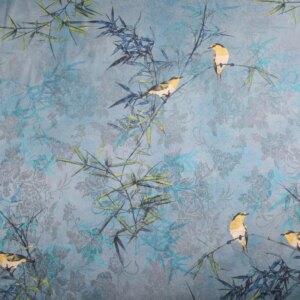 2024 New Jacquard Gambiered Guangdong Cheongsam Fabric Satin Glossy Printed