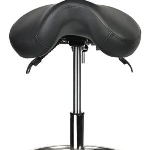 Chair Tall with Backrest Foot Rest Hydraulic Swivel Adjustable Height Ergonomic Tilt Thick Seat