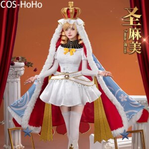 COS-HoHo Anime Puella Magi Madoka Magica Tomoe Mami Game Suit Gorgeous Lovely Dress Cosplay Costume Halloween Party Outfit Women