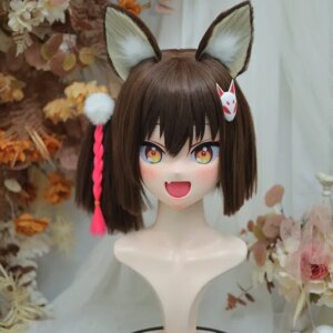 Kigurumi Kuda Izuna Kigurumi mask full headband lock cosplay headshell props costume anime game
