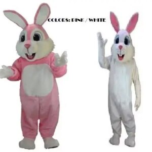 New Adult Best Sale Lovely Both Rabbits Animal Cartoon Mascot Costume Christmas Fancy Dress Halloween Mascot Costume