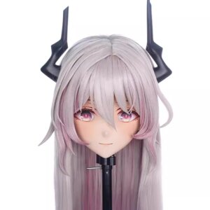 Handmade Customize Doll Full Headband Lock Cartoon Character Kig Cosplay Kigurumi Mask Resin Japanese Anime Kigurumi Masks