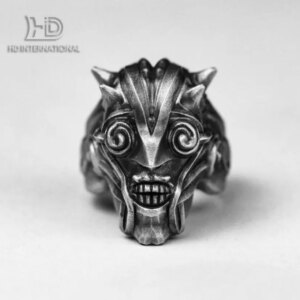 925 silver Greed ring Seven Cardinal Sins, Seven Deadly Sins, Theological Ring, Christian Ring, Sterling Silver Stoic Ring