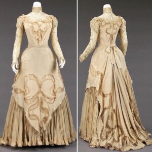 18th Century Duchess Visiting Costume Victorian Edwardian Afternoon Bustle Dress Civil War Retro Ball Gown