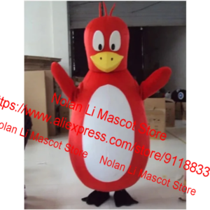 Customized Adult Size Red Duck Mascot Costume Movie Props Role Play Cartoon Set Advertising Game Halloween Gift 834
