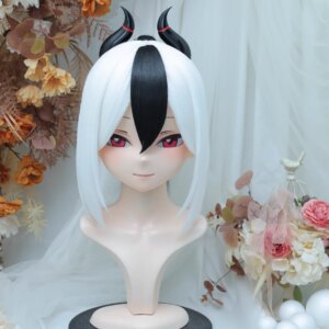 (NFD-14-36)Customize Full Head With Lock Crossdress Doll Female/Girl Japanese Anime Cartoon Character Kig Cosplay Kigurumi Mask