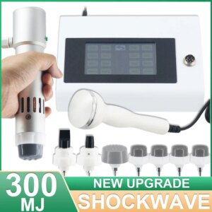 300MJ Shockwave Therapy Machine Effectively For ED Treatment Relieve Sports Injuries Muscle Massage 2in 1 Ultrasound Instrument