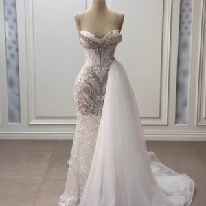 DMDRS Spaghetti Strap Evening Dress Elegant Crystal Beaded Party Gown Classic Sleeveless Floor-Length Party Dresses فساتين سهرة