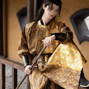 Cosplay Costume Theme Party Hanfu Tang Suit Chinese Hanfu Men Ancient Traditional Hanfu Leather Coat With Robe Male Carnival