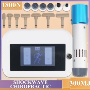 300MJ Shockwave Therapy Machine For ED Therapy and Low Back Massage Pain Relief Relaxation Spinal Correction Gun 2 In 1 Massager