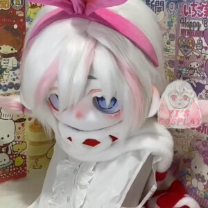 Yis cosplay Custom Furry head Kigurumi OC Head Cosplay Kemono Fursuit Handmade Headsets Beast Customized Fursuit Kemono Head