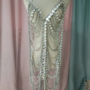 Body Chain Bra Chain Crystal Sexy Three Point Thong Beach Outfit Chest Chain Waist Chain Abdominal Chain Skirt Chain