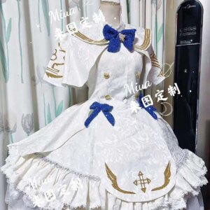 COS-HoHo [Customized] Blue Archive Misono Mika Game Suit Gorgeous Dress Uniform Cosplay Costume Halloween Party Role Play Outfit