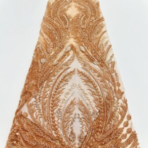 Luxury Handmade Beaded African Lace Fabric 2025 New High Quality Sequins French Tulle Laces For Nigerian Wedding Dresses Sewing