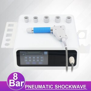 Pneumatic Shockwave Therapy Machine For ED Treatment Relieve Tennis Elbow Pain 8Bar Professional Shock Wave Relaxation Massager