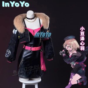 InYoYo PJSK Azusawa Kohane Cosplay Project Sekai Costume Lovely Daily Clothing Uniform Dress Coat Women Halloween Party Outfit