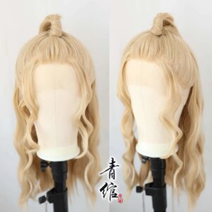 Additional Inheritance Fu Jia Yi Chan 188 Boy Band Wen Xiaohui Wig Cover Cosplay Costume Halloween Hanfu Hand Hook Fake Hair