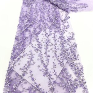 Beaded Lace French Tulle Laces African Lace Fabric 2025 New High Quality Sequins French For Nigerian Wedding Dresses Sewing