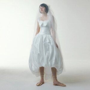 Customized Vintage Taffeta High Low Wedding Dress Sweetheart Neck Sleeveless Ankle Length Bridal Gown Lace Up Back Bridal Dress
