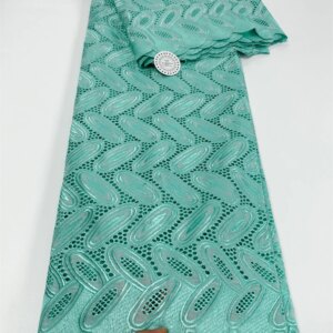 2024 Newest Design Swiss Voile Lace Fabric French Nigerian Cotton Dry Lace With Stones For Sewing Women Evening Party Dresses