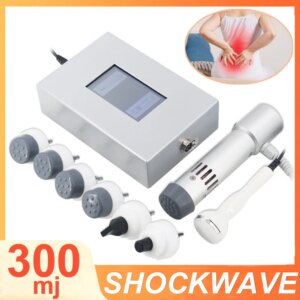 2025 300MJ Shockwave Therapy Machine For ED Treatment Physiotherapy Body Waist Pain Deep Massage Ultrasonic Instrument 2 In 1